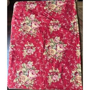 Waverly Home Ballad Bouquet Floral Pattern Table Cloth 64 x 84 Vintage RN17730